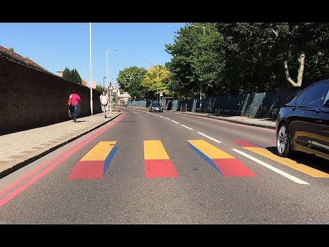 3D Road Markings in London with PREMARK preformed thermoplastic