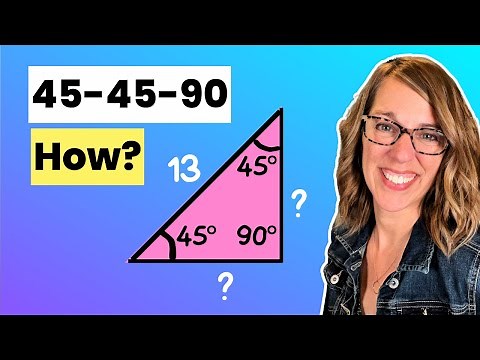 Solve 45 45 90 Triangles The EASY Way | Solving Special Right Triangles