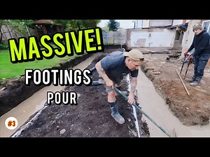 Coach House Extension Ep 3 | Massive Footings Pour