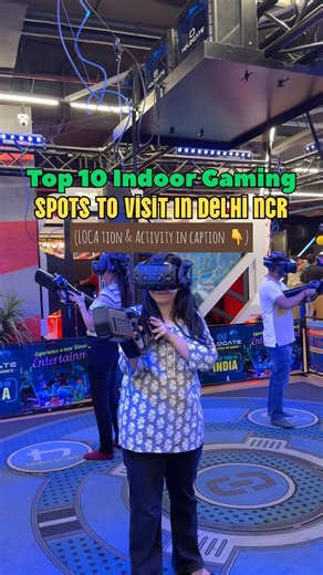 Palate Odyssey | Food, Travel & Lifestyle! on Instagram: "🌟Ditch cafés to go gaming with friends 🕹️ List of places you can’t miss to visit with your friends before you leave delhi! 🩷👇 🕹️ Microgravity Gaming Hub - Gurgaon Activities: Free Roaming, Golf, VR, Teleporter Bay 🎳 Smaaash - Dwarka and Airia Mall, Gurgaon Activities: VR, Bowling, Arcade Games, Go Karting 🔓 Ctrl.Shift.Escape - Hauz Khas & Noida, Gurgaon Activities: Escape Rooms 🧩 Mystery Rooms - Multiple locations in Delhi & Gurga