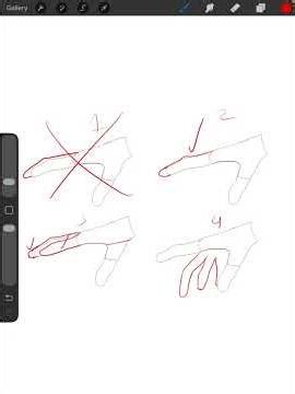 Quick tip when drawing the hand from a side view.