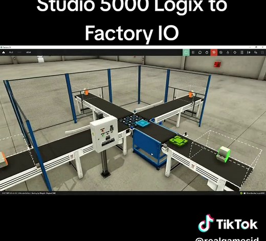 Connect Studio 5000 Logix Emulate to Factory IO #plc #plctraining #factoryio #allenbradley #rslogix5000