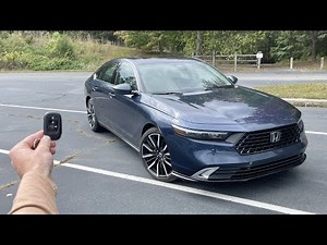 2023 Honda Accord Hybrid Touring: Start Up, Test Drive, Walkaround, POV and Review