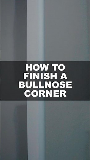 How to Finish a Bullnose Corner: Featuring ClarkDietrich Pro-Bull Cornerbead #diy #drywall #home