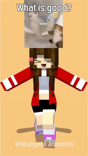 JJ&JJsister, Dark JJ&JJsister, Mikey&Mikeysister Cute cat dance challenge - MAIZEN Minecraft Anim...