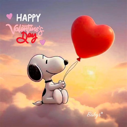 Celebra San Valentín con Amor y Snoopy