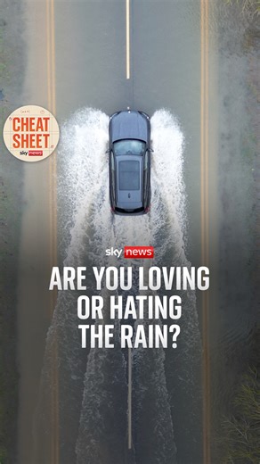 Rainfall records have been broken across the UK, and the rain won't seem to stop falling. Are you loving the rain like Wilfred Frost or wishing it was over like Sophy Ridge ? ☔️ Listen to Cheat Sheet 🎧 https://trib.al/UkYhgg9 | Sky News