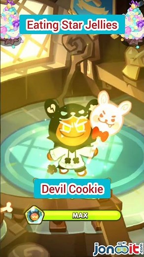 Devil Cookie Voice Eating Star Jellies (Level Up) English ASMR - Cookie Run: Kingdom