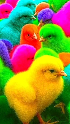 Catch the cute chicken, Rainbow chicken, Colorful chicken, Cute duck, Cute rabbit, turtle