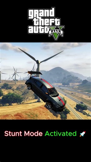 🔥 Stunt Mode Activated 🚗💨 | Perfect Landing in GTA V #gtaonlineheists #grandtheftauto #gaming
