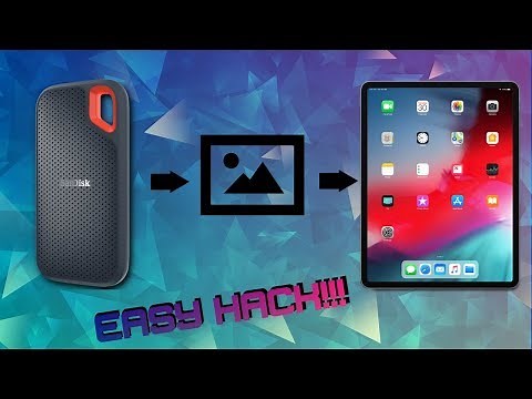 HOW TO: iPad Pro External Storage Trick [TRANSFER FILES FROM A HARD DRIVE!!]