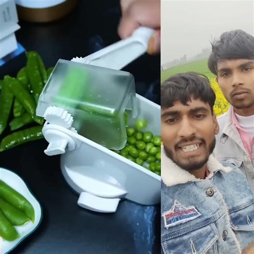 Green Pea Shelling Gadget 🟢✨ l #shorts #reactionvideo #ytshorts #viralvideo