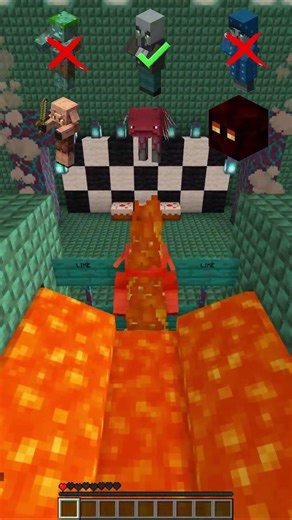 LAVA WALL ESCAPE: Running from Molten Death! 🔥🏃 #minecraft #shortvideo #shorts