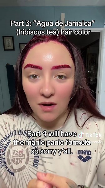 Agua de Jamaica: Proceso de Tinte Rojo para el Cabello