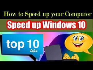 Top 10 ways to speed up my computer and windows 10|Computer Running slow|How to make PC faster