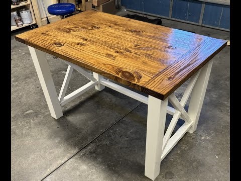 How to Build a Farmhouse Desk for Home Office or School | Step-by-Step Woodworking