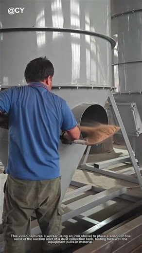 Viral Test! Worker Checks Dust Collector Suction with Sand – Quick Tool Hack
