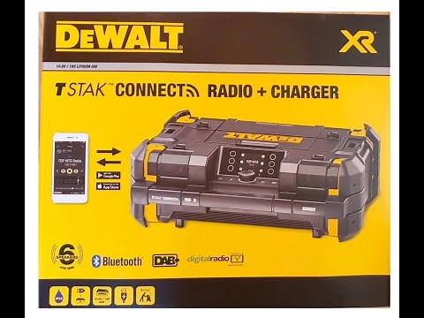 Unboxing DeWalt DWST1-81078 TSTAK Portable Bluetooth Radio + Charger Flexvolt
