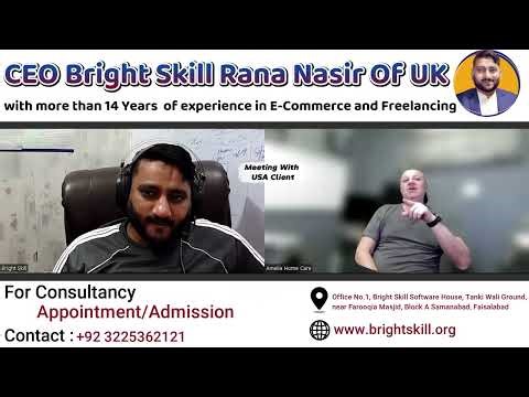 Meeting with my USA client to setup online business on Amazon,ebay,walmart and shopify