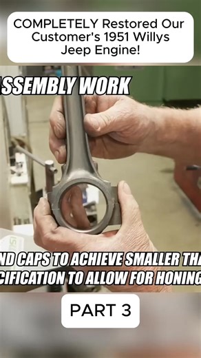 We COMPLETELY Restored Our Customer's 1951 Willys Jeep Engine! | Enginebuildcar1