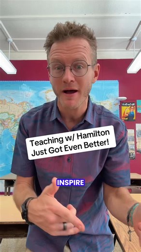 History For Humans on Instagram: "Dropping bars and serious cringe but FR, when @hamiltonmusical teams up with @gilderlehrman, you know it’s going to be good! With Gilder Lehrman‘s Hamilton Education Program, students get to dive into historical documents and create their own original performances to bring history to life! It’s free to sign up and winners of the competition and the lottery win a once in a lifetime opportunity to see a special viewing of Hamilton on Broadway and attend a cast Q&A
