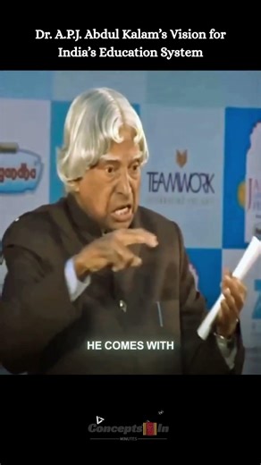 Dr. Kalam believed our education system needs one big change…
