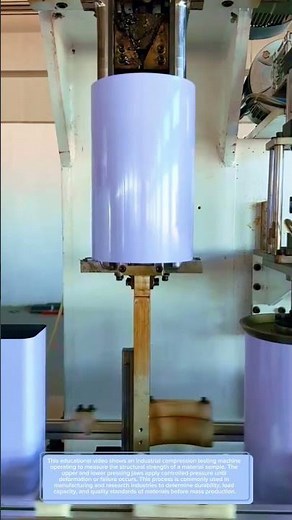 Industrial Compression Test Machine in Action | Strength & Material Testing Process #machine #fyp