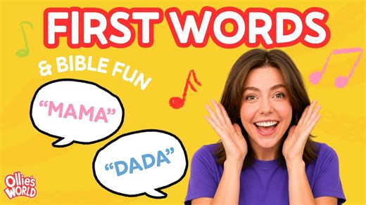 Baby Learning Videos - Early Learning with Ollie - First Words, Body Parts & Jesus Loves Me