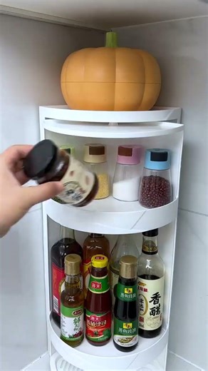 Corner Rotate able Cabinet For Kitchen