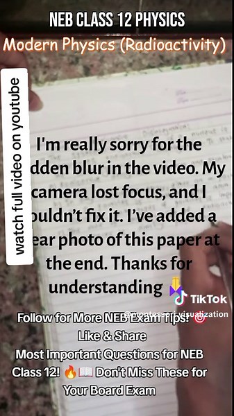 Key Modern Physics Questions for NEB Class 12 Exams