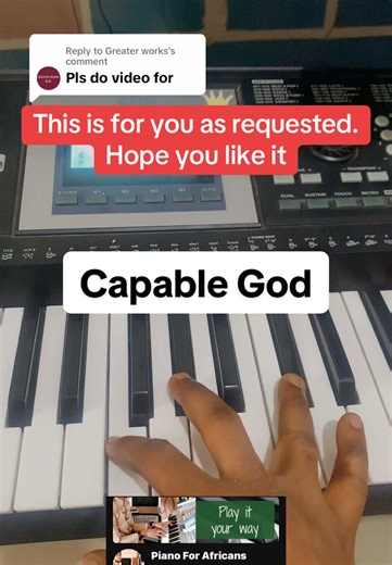 How to Play 'Capable God' on Piano: Key F# Tutorial