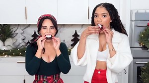 Hot chocolate cookies made at home