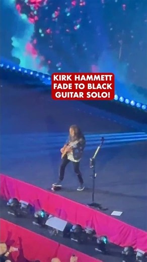 Kirk Hammett Fade to Black Solo Live in Las Vegas! Metallica