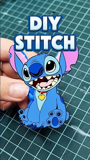 DIY Disney Stitch: So Cute! 💙 #clayart #stitch #disney