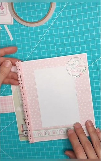 Así quedó la primera página de mi álbum 'Amor Puro' 😍✨ | DIY Scrap