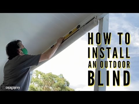 How to install Caprice outdoor roll up blinds from Spotlight - a DIY video