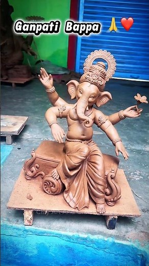 गणेश जी का मूर्ति कैसे बनाये | How to make Ganesh ji with clay | #ganesh #ganpati #shorts #viral