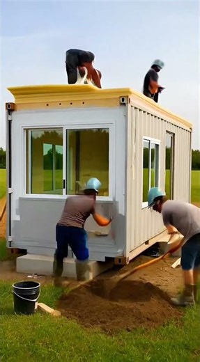 Rusted Shipping Container → Beautiful Tiny Home | Satisfying Timelapse Build