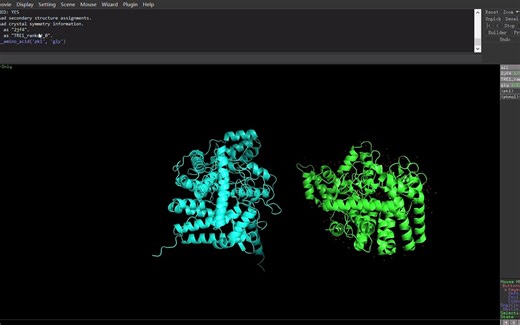 PyMOL软件叠合两个蛋白质晶体结构