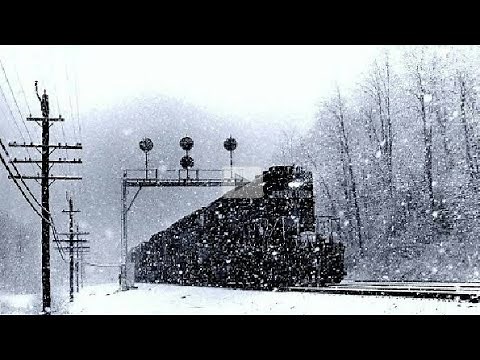 Live Train 24/7 Train Driver's View : Cab View in Norway Rail World Line, Snow Cover in WINTER