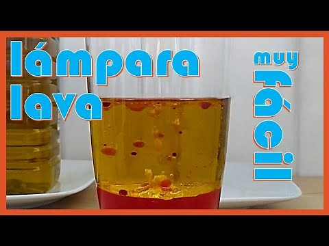 🔬 Experimento LÁMPARA LAVA súper fácil (agua, aceite y pastilla efervescente)