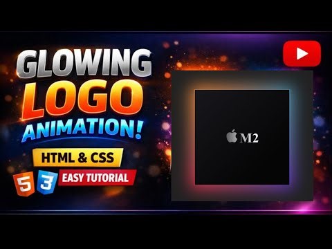 Animated Gradient Logo with Glowing Effect Using HTML & CSS