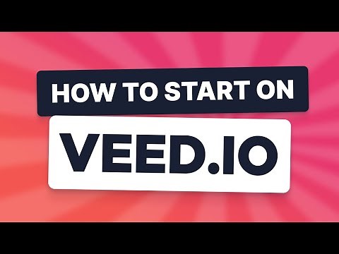 How to get started on VEED