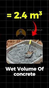 ✅ How to Calculate the Concrete Volume of a Column? #viralshorts
