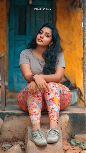 ✨🌸 Grace Grey Top – Multicolor Printed Leggings Ethnic Style For Modern Women | #EthnicColors