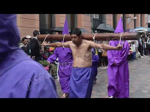 Quito Ecuador Semana Santa Cucuruchos 4k