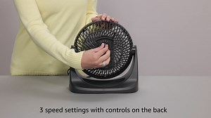 Amazon Basics 3 Speed Small Room Air Circulator Fan, 7-Inch Blade