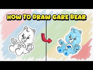 How to Draw Grumpy Bear from Care Bears – Cartoon Drawing