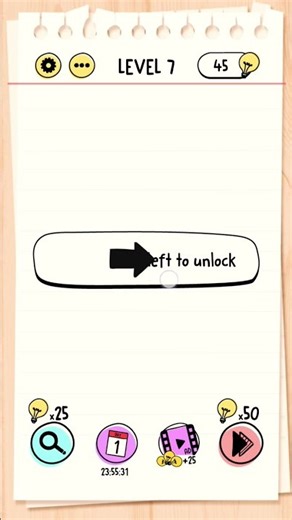 #brain test level 7 completed