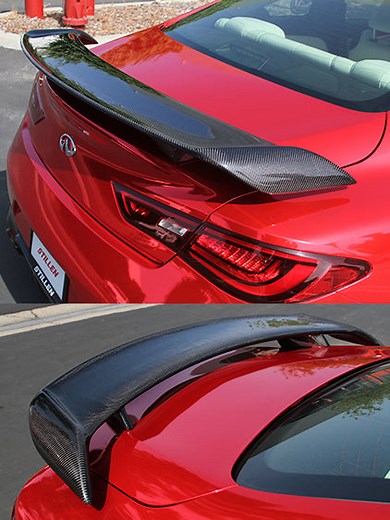 2017-2022 Infiniti Q60 STILLEN Rear Spoiler [Carbon Fiber]